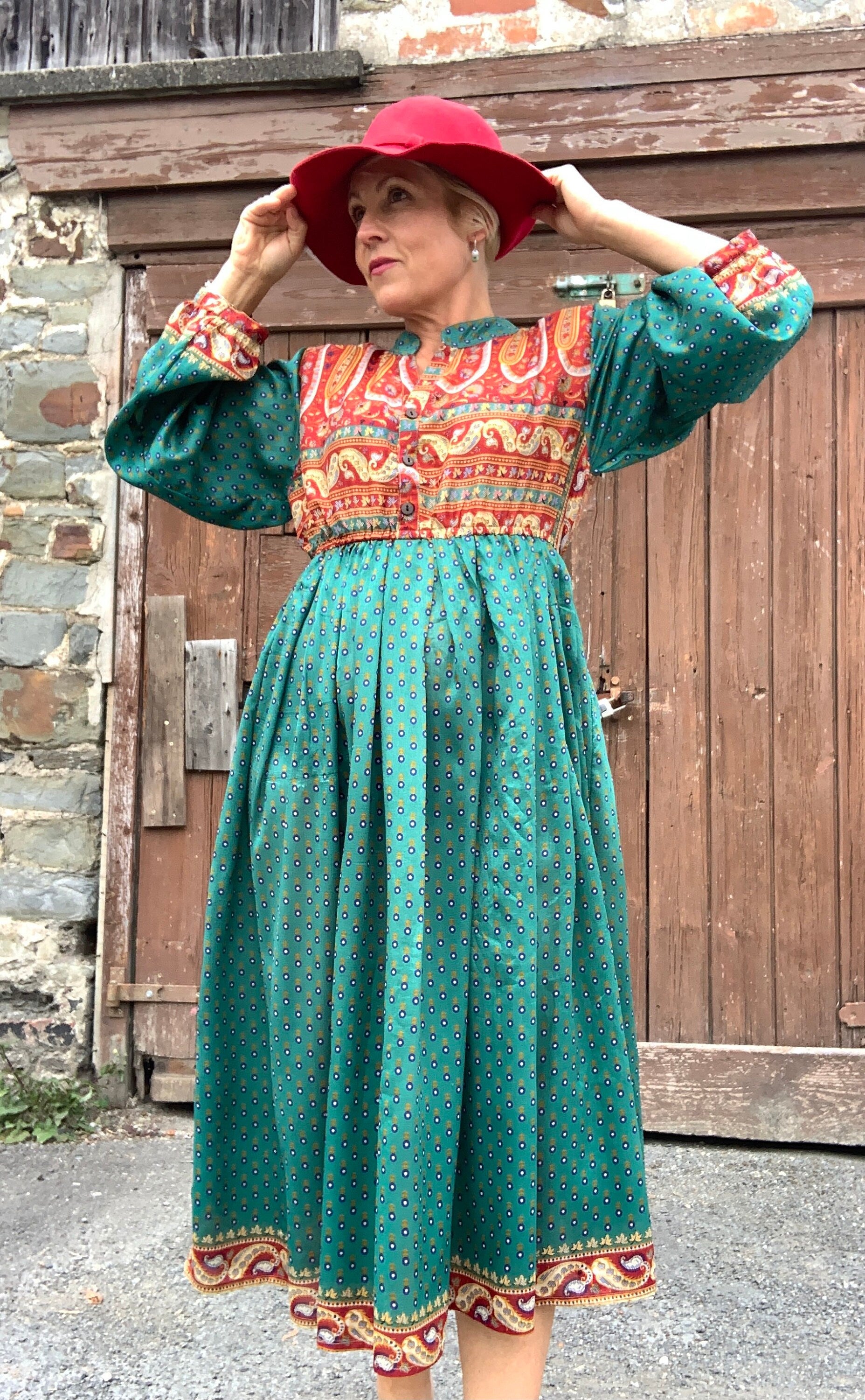 Boho prairie clearance dress