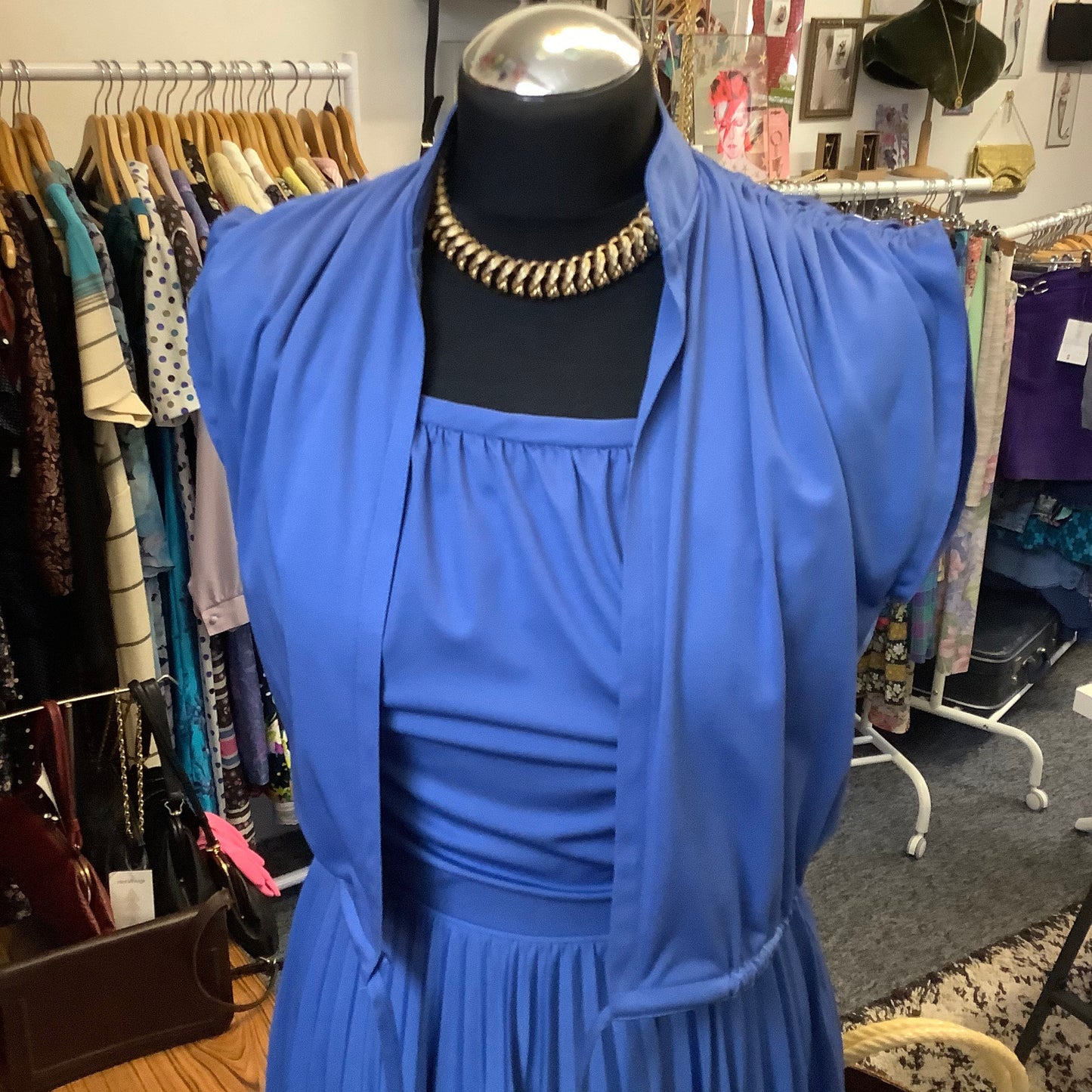 Vintage cornflower blue 1960’s skirt & jacket