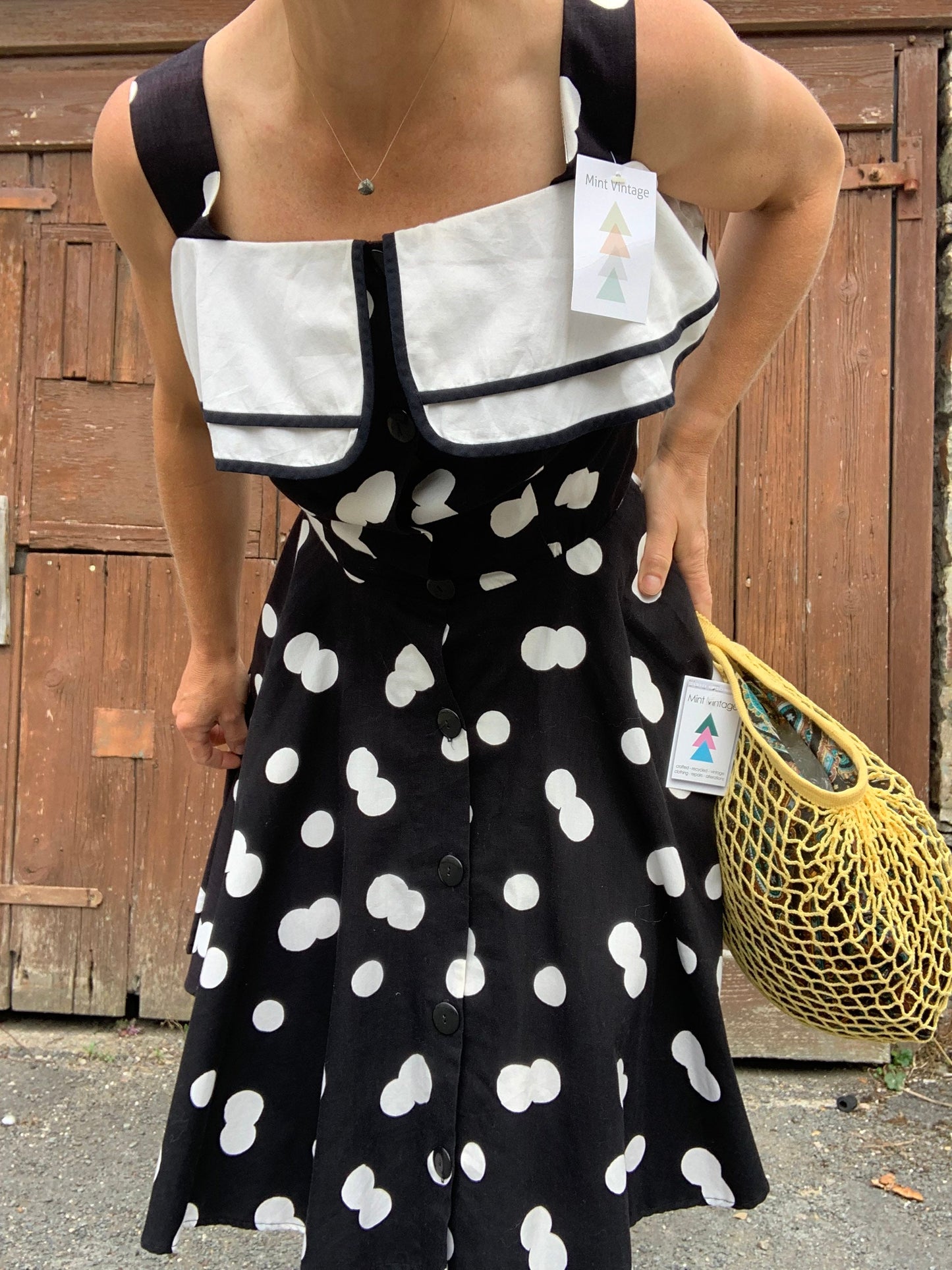 American Vintage polka dot 50’s rockabilly style dress